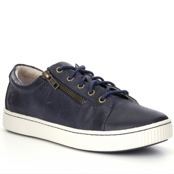 born tamara casual zip leather sneakers